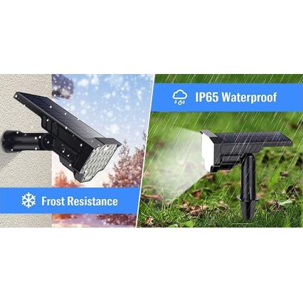 Viking - LED solcellslampa LED/1W/3,7V IP65 6000K 2200 mAh