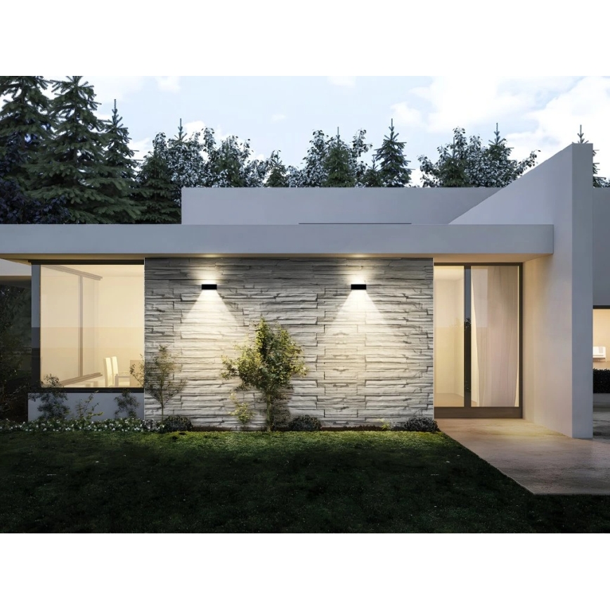 Viking - LED-solcellsvägglampa LED/1,3W/3,7V IP44 4000K 2000 mAh