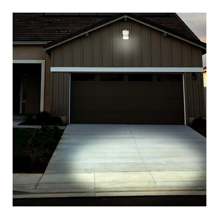 Viking - Solcellsdriven LED-väggarmatur med sensor LED/1W/3,7V IP44 3000/4000K 4000 mAh