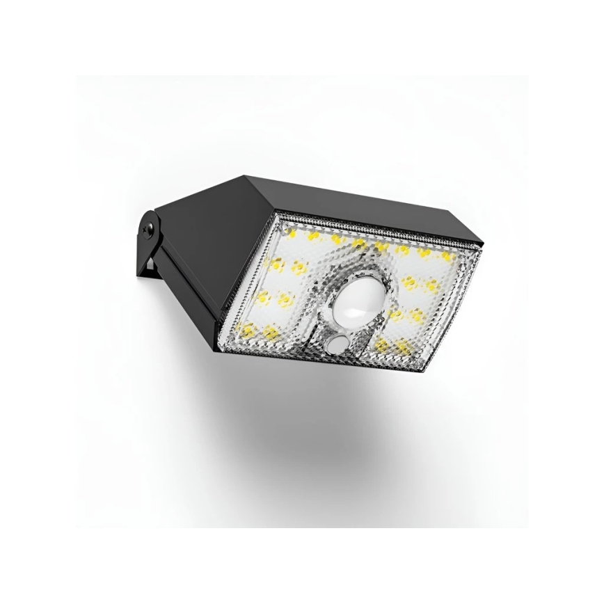 Viking - LED solcellsvägglampa med sensor LED/3,7V IP54 3000/4000K 2000 mAh