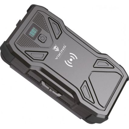 Viking - powerbank med LED-ficklampa, trådlös laddning och solpanel, Power Delivery 22,5 W / 20 000 mAh