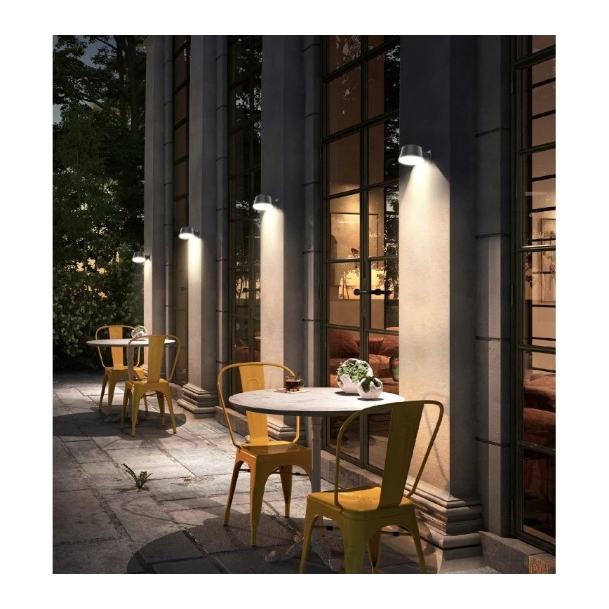 Viking - LED dimbar solcellsvägglampa med sensor LED/1W/3,7V IP44 4000K 2000 mAh