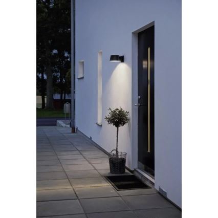 Viking - LED dimbar solcellsvägglampa med sensor LED/1W/3,7V IP44 4000K 2000 mAh