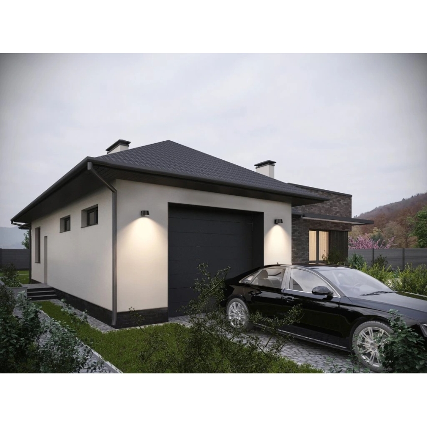 Viking - LED dimbar solcellsvägglampa med sensor LED/1W/3,7V IP44 4000K 2000 mAh