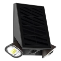 Viking - solcellsdriven dimmbar LED-vägglampa med flexibel arm och sensor LED/1,3W/3,7V IP44 4000K 2000 mAh
