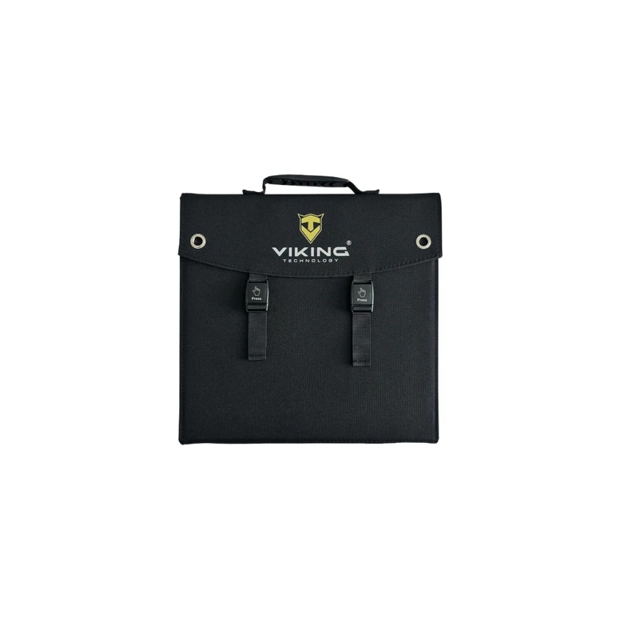 Viking - Solpanel USB Power Delivery 60W/20V IPX4 svart