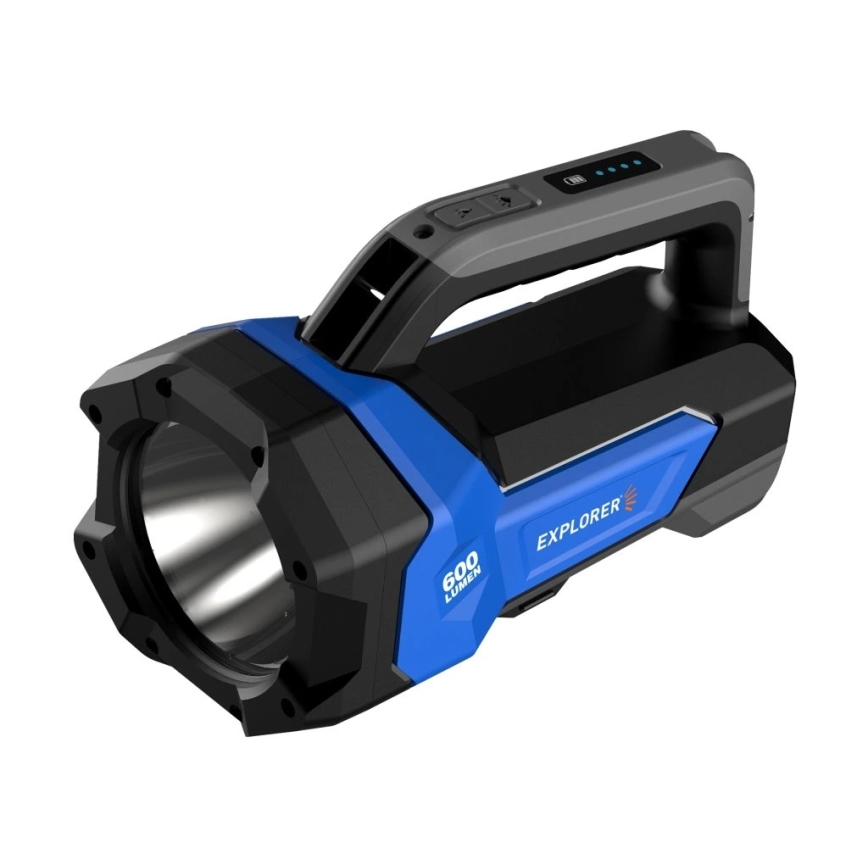 Viking - Uppladdningsbar dimbar LED-ficklampa LED/5V IPX4 1000 lm 8000 mAh