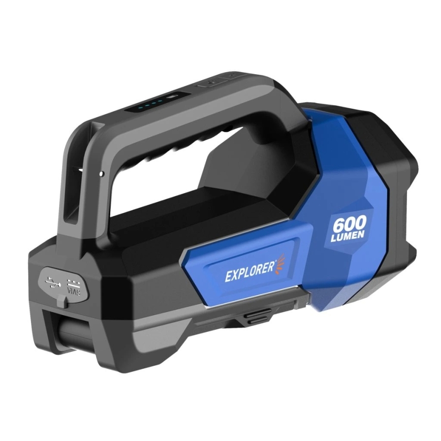 Viking - Uppladdningsbar dimbar LED-ficklampa LED/5V IPX4 1000 lm 8000 mAh