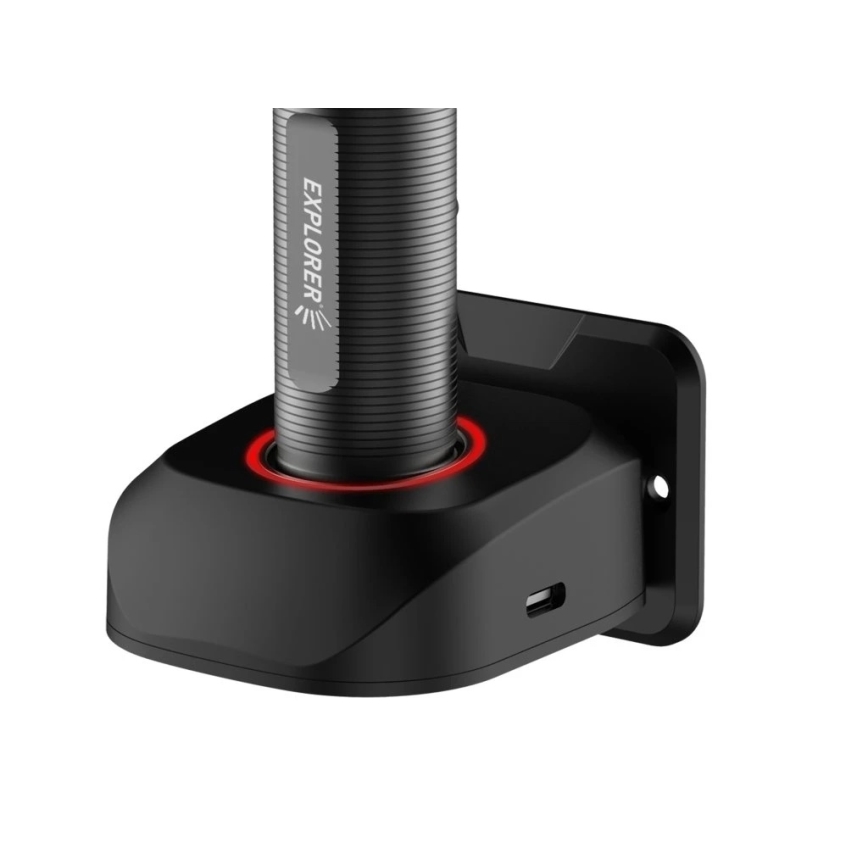 Viking - Uppladdningsbar LED-ficklampa med reglerbar ljusstyrka LED/5V IPX3 600 lm 2600 mAh