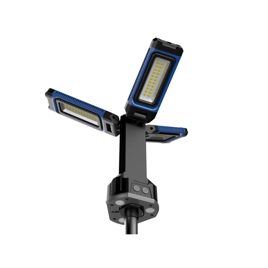 Viking - Uppladdningsbar LED-strålkastare med stativ 3xLED/5V IPX4 7000 lm 4000 mAh