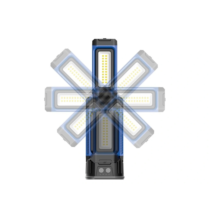 Viking - Uppladdningsbar LED-strålkastare med stativ 3xLED/5V IPX4 7000 lm 4000 mAh