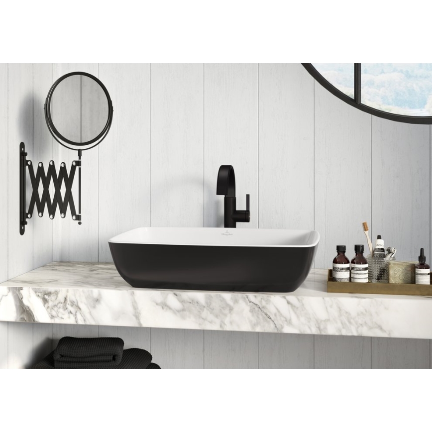 Villeroy & Boch 417258BCT8 - Tvättställ för bänkskiva ARTIS 58x38,5 cm keramik/svart
