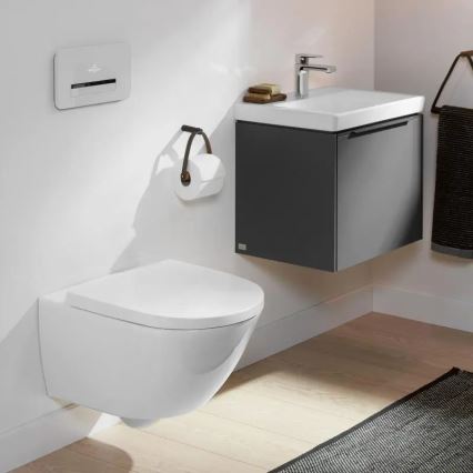 Villeroy & Boch 4670TSR1 - Vägghängd WC med SoftClose-sits SUBWAY 3.0 porslin/vit