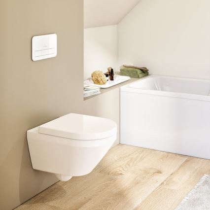 Villeroy & Boch 4694CL01 - Väggmonterad WC med SoftClose-toalettsits ARCHITECTURA keramik/vit