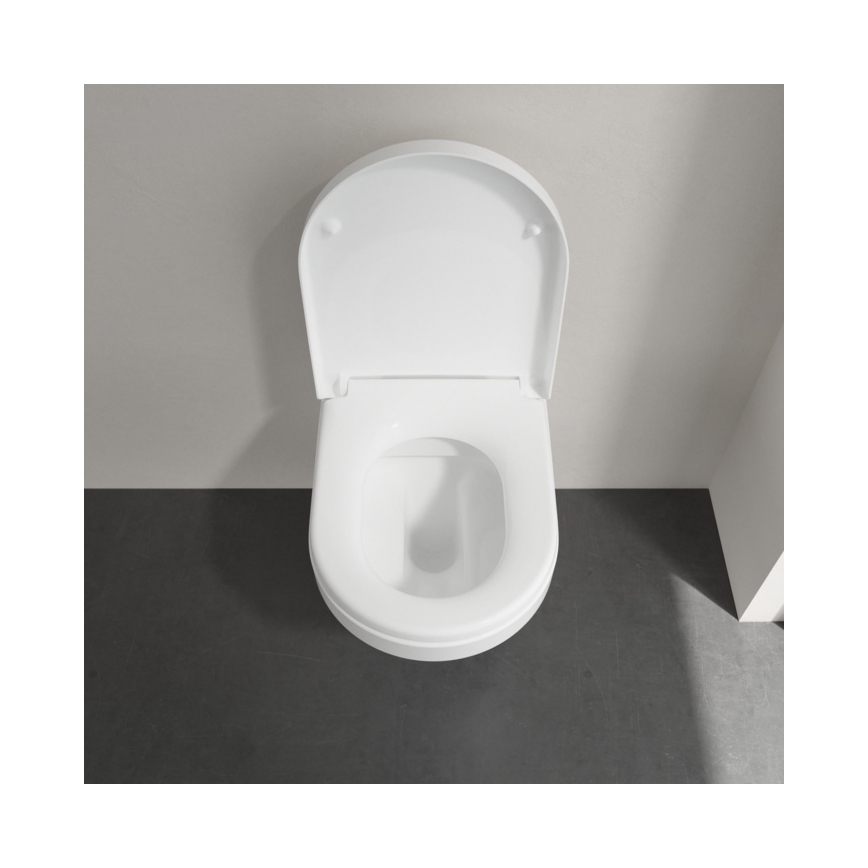 Villeroy & Boch 4694HR01 - Väggmonterad toalett med SoftClose-sits ARCHITECTURA, keramik/vit