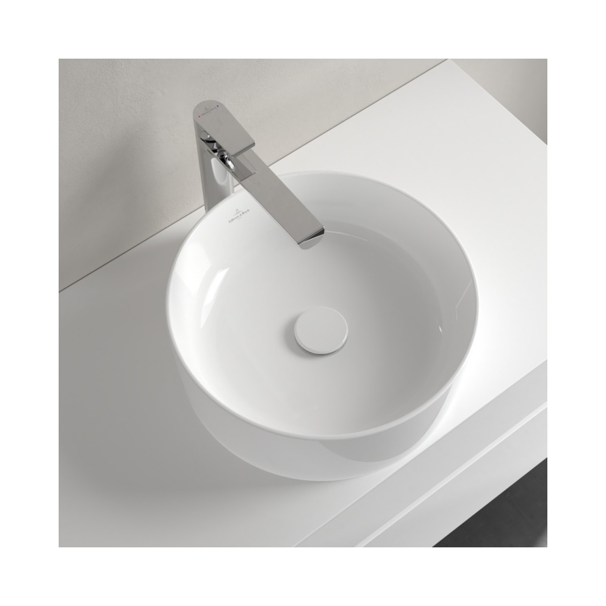 Villeroy & Boch 4A1840R1 - COLLARO tvättställ för bänkskiva Ø 40 cm, keramik, vit
