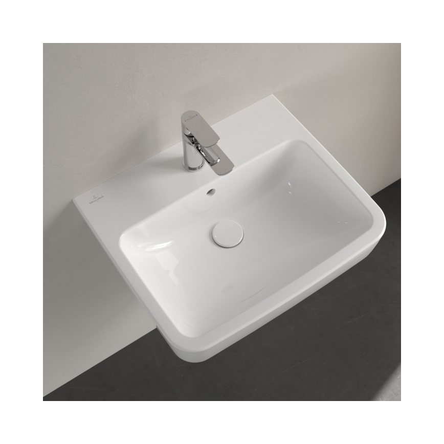 Villeroy & Boch 4A415501 - Väggmonterat tvättställ O.NOVO 55x46 cm keramik/vit
