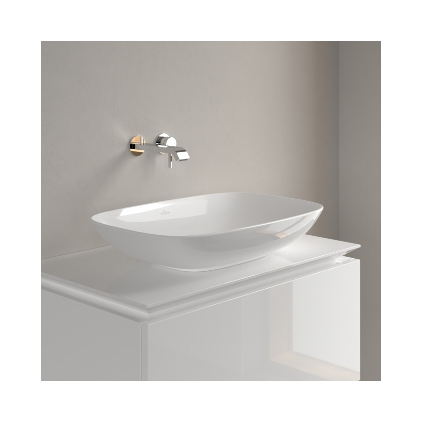 Villeroy & Boch 4A500001 - Tvättställ för montering på bänkskiva LOOP&FRIENDS 62 x 42 cm, keramik/vit