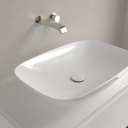 Villeroy & Boch 4A500001 - Tvättställ för montering på bänkskiva LOOP&FRIENDS 62 x 42 cm, keramik/vit