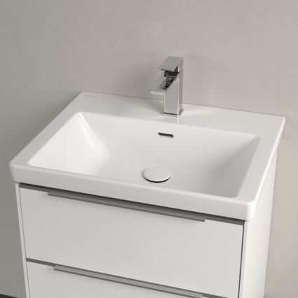 Villeroy & Boch 4A706001 - Vägghängt tvättställ SUBWAY 3.0 60x47 cm, keramik, vit