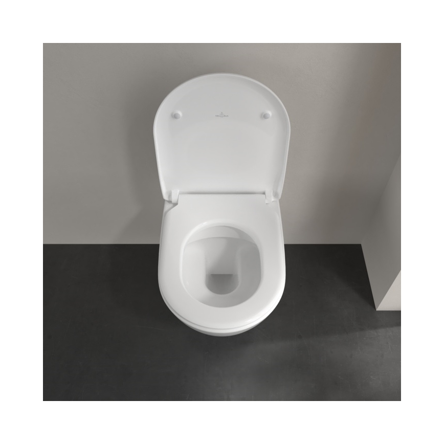 Villeroy & Boch 5614R201 - Vägghängd WC-stol med SoftClose-sits SUBWAY 2.0 keramik/vit