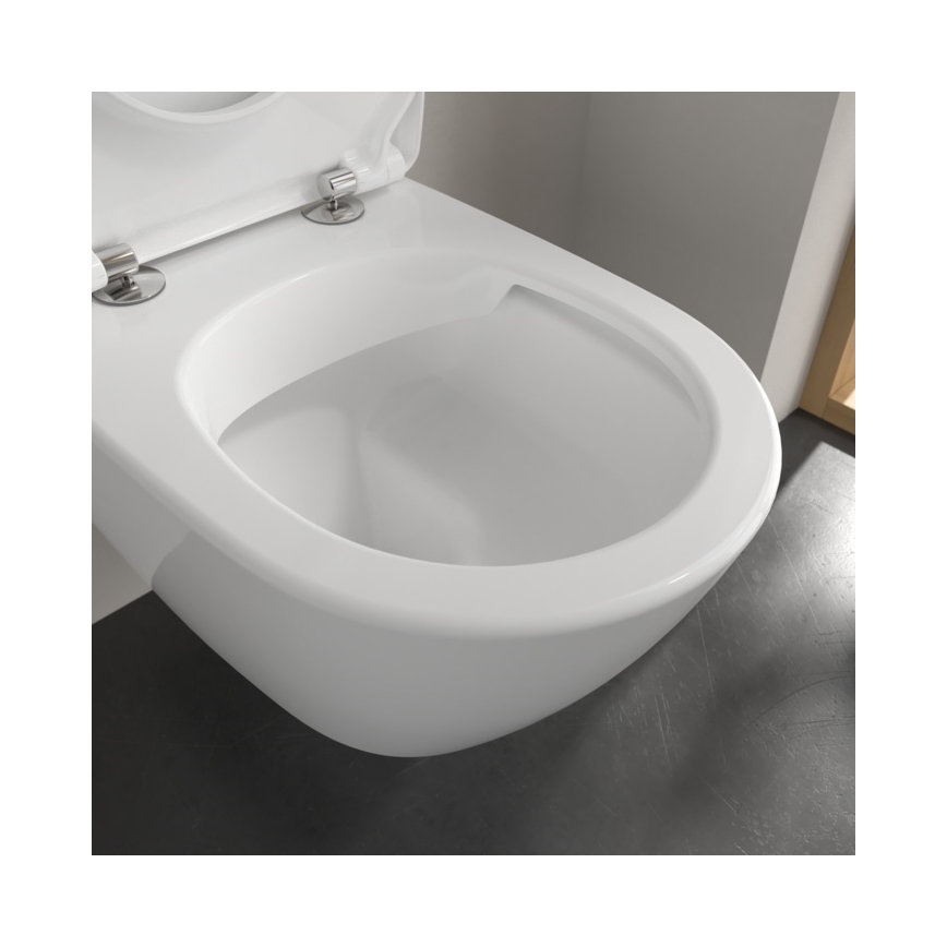 Villeroy & Boch 5614R201 - Vägghängd WC-stol med SoftClose-sits SUBWAY 2.0 keramik/vit