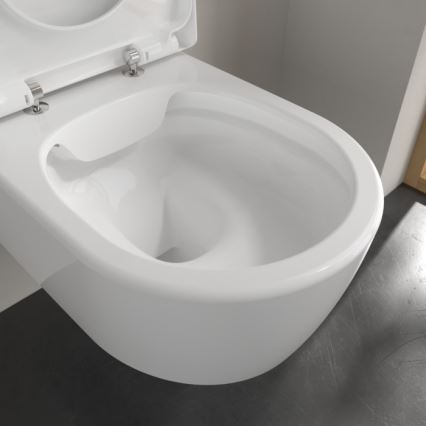 Villeroy & Boch 5656HRR1 - Vägghängd WC med AVENTO SoftClose-sits, keramik/vit