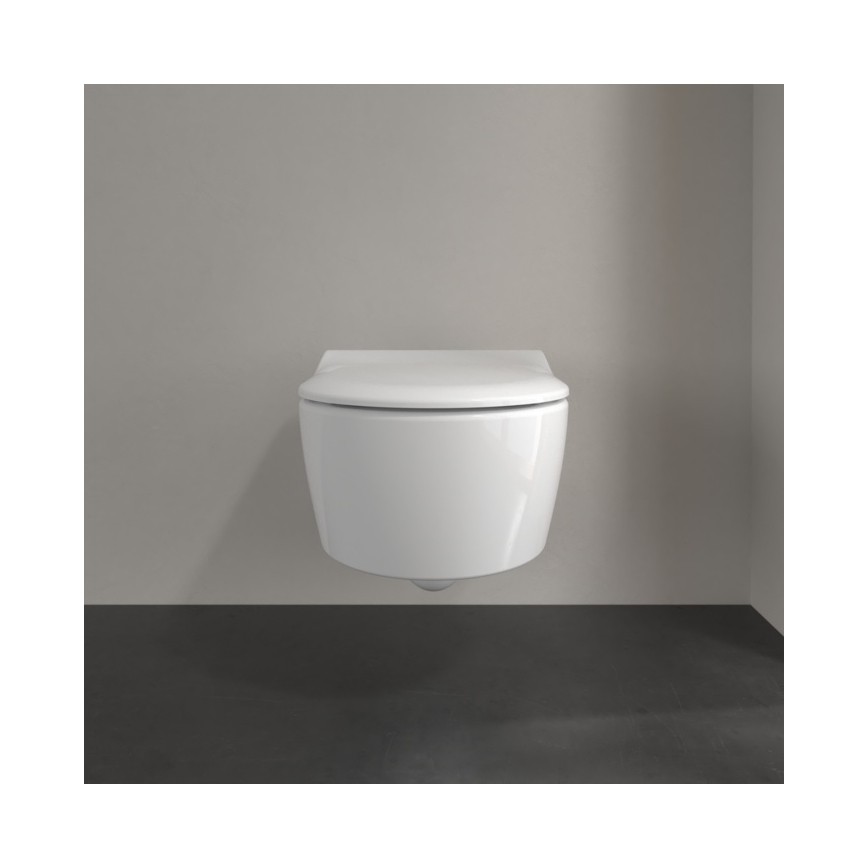 Villeroy & Boch 5656RSR1 - Vägghängd toalettstol med SoftClose-sits AVENTO, keramik/vit