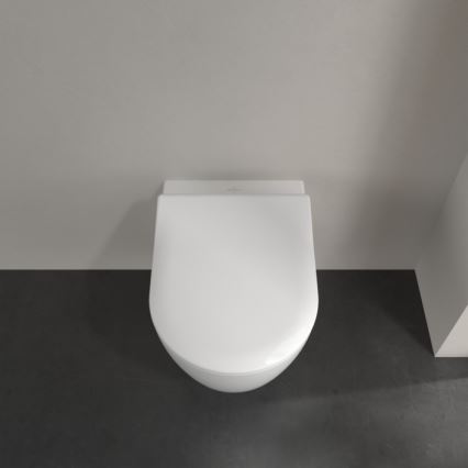 Villeroy & Boch 5656RSR1 - Vägghängd toalettstol med SoftClose-sits AVENTO, keramik/vit