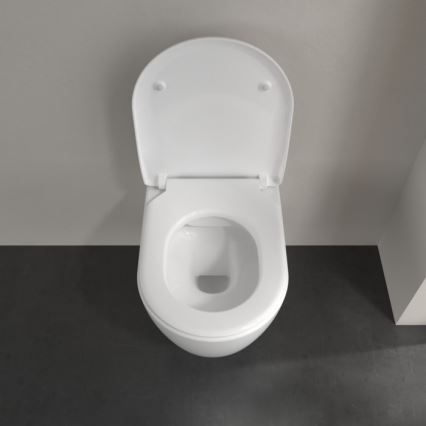 Villeroy & Boch 5656RSR1 - Vägghängd toalettstol med SoftClose-sits AVENTO, keramik/vit