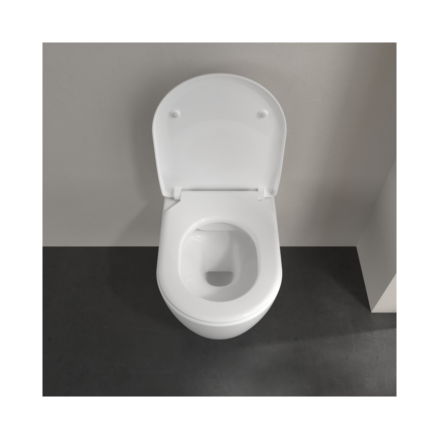 Villeroy & Boch 5656RSR1 - Vägghängd toalettstol med SoftClose-sits AVENTO, keramik/vit
