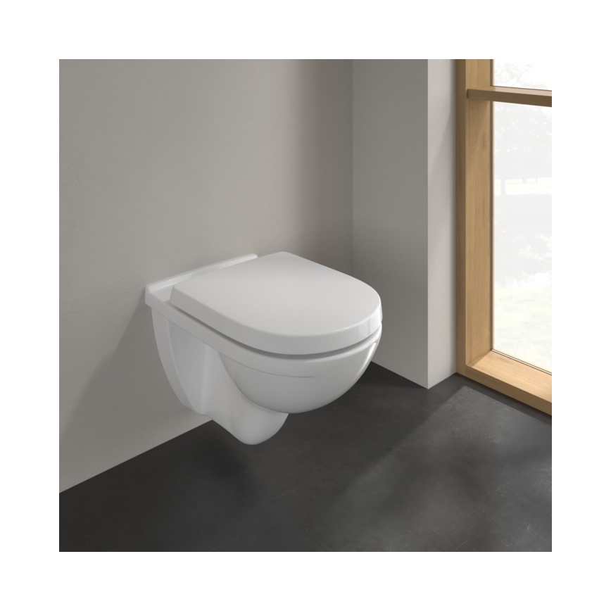 Villeroy & Boch 5660H101 - Vägghängt WC med sits O.NOVO, keramik/vit