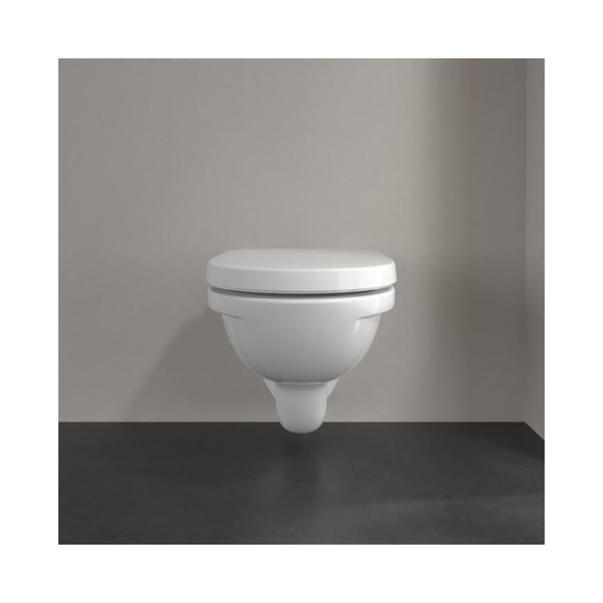 Villeroy & Boch 5660H101 - Vägghängt WC med sits O.NOVO, keramik/vit