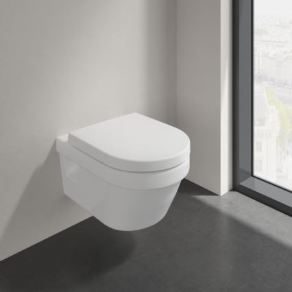 Villeroy & Boch 5684HRR1 - Vägghängd WC med SoftClose-sits ARCHITECTURA keramik/vit