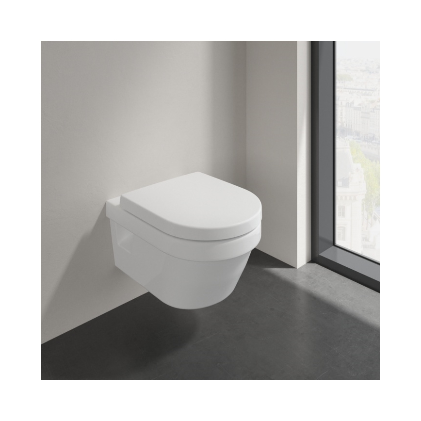 Villeroy & Boch 5684HRR1 - Vägghängd WC med SoftClose-sits ARCHITECTURA keramik/vit