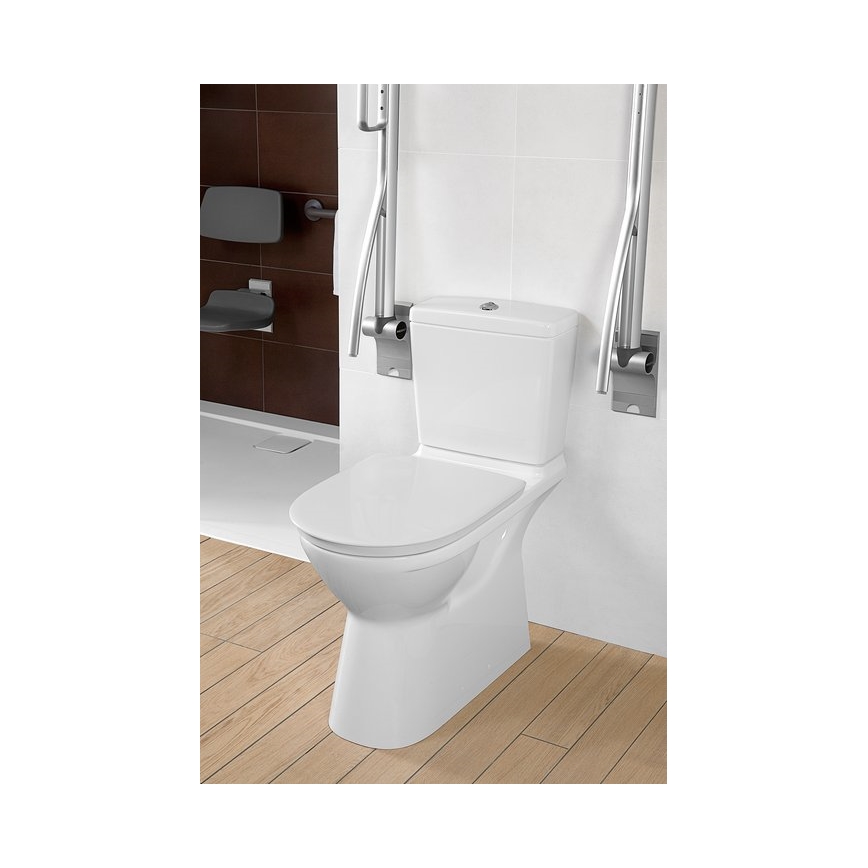 Villeroy & Boch 5760G101 - Spolcistern för kombi-WC O.NOVO, bak-/sidoinlopp, vit