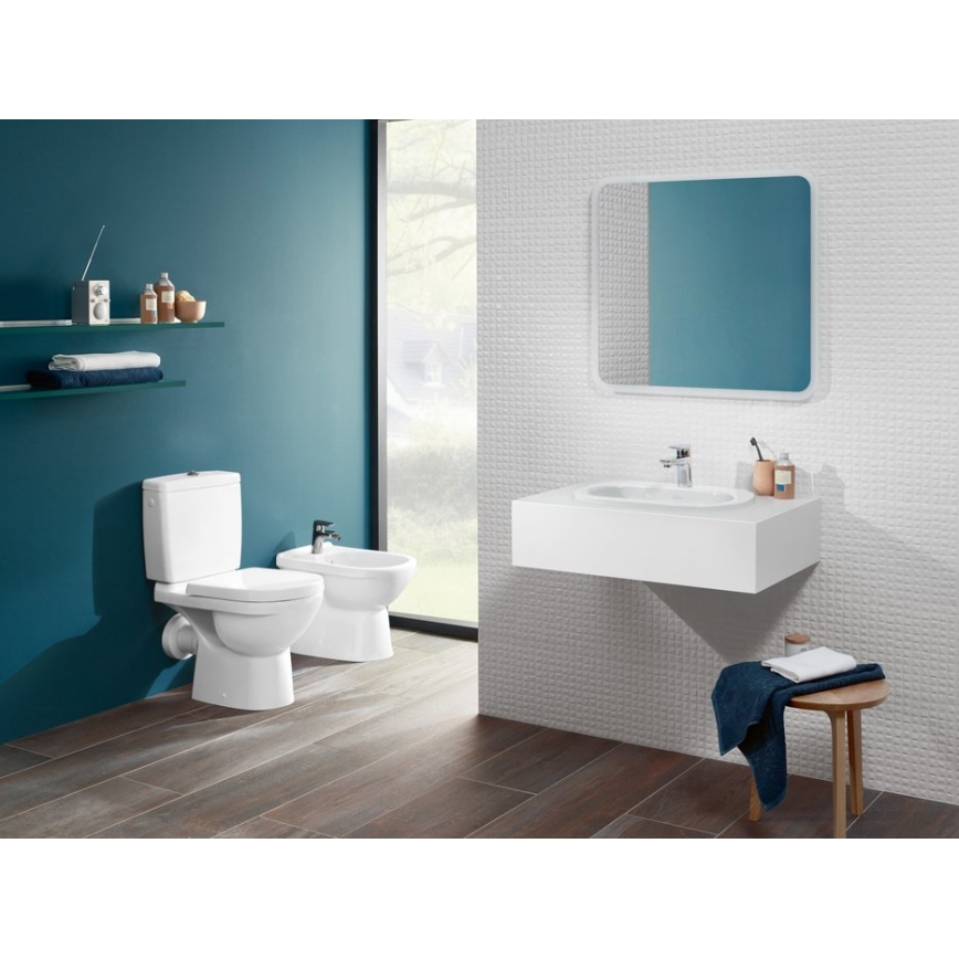 Villeroy & Boch 5760G101 - Spolcistern för kombi-WC O.NOVO, bak-/sidoinlopp, vit