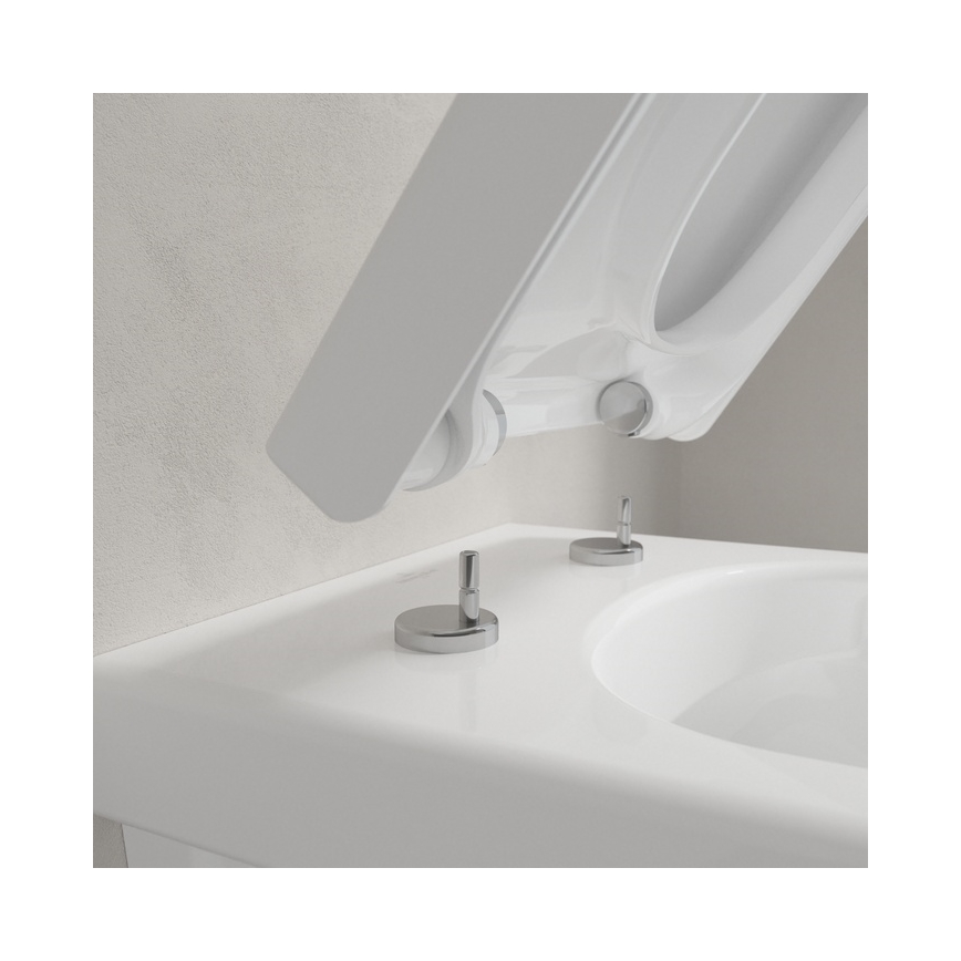 Villeroy & Boch 8M42S101 - Toalettsits SoftClose SUBWAY 3.0 vit
