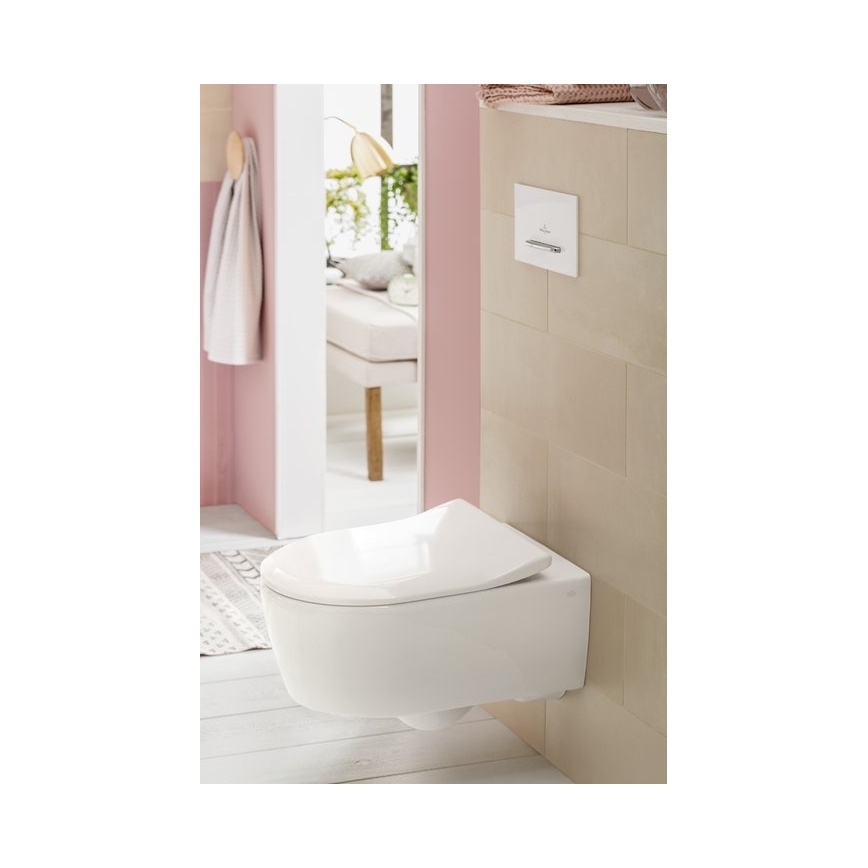 Villeroy & Boch 92216168 - VICONNECT spolknapp vit/polerad krom