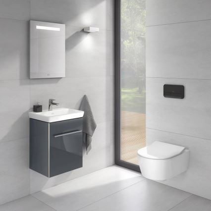 Villeroy & Boch 922400RB - VICONNECT spolknapp i blank svart