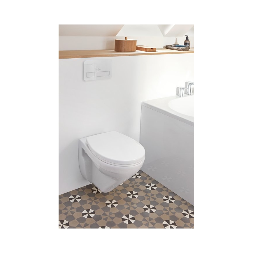 Villeroy & Boch 922400RE - Spolknapp VICONNECT blank vit