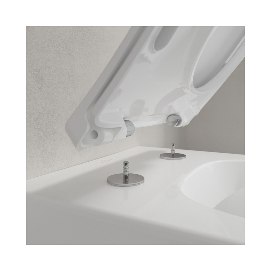 Villeroy & Boch 9M79S101 - Toalettsits SoftClose VENTICELLO vit