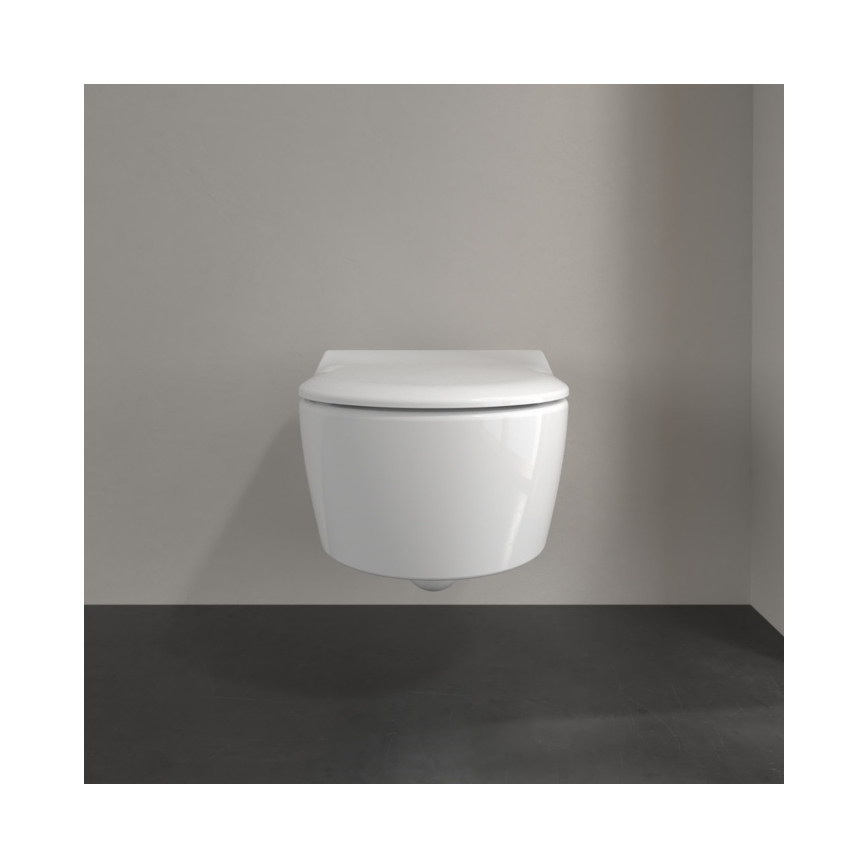 Villeroy & Boch 9M87S101 - Toalettsits SoftClose AVENTO vit