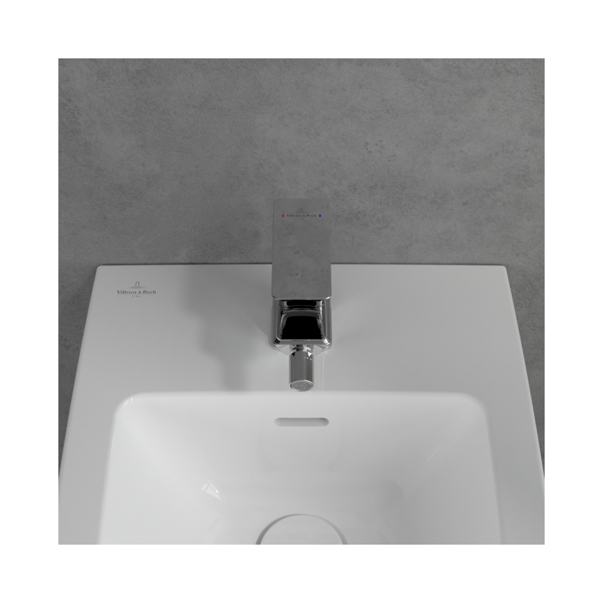 Villeroy & Boch TVB11200100061 - Bidettblandare + bottenventil SUBWAY 3.0 blank krom