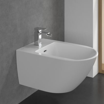 Villeroy & Boch TVB11200100061 - Bidettblandare + bottenventil SUBWAY 3.0 blank krom