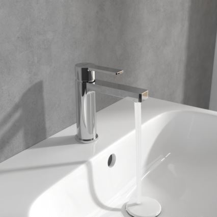Villeroy & Boch TVW10300400161 - Tvättställsblandare ARCHITECTURA 16,4 cm, blank krom