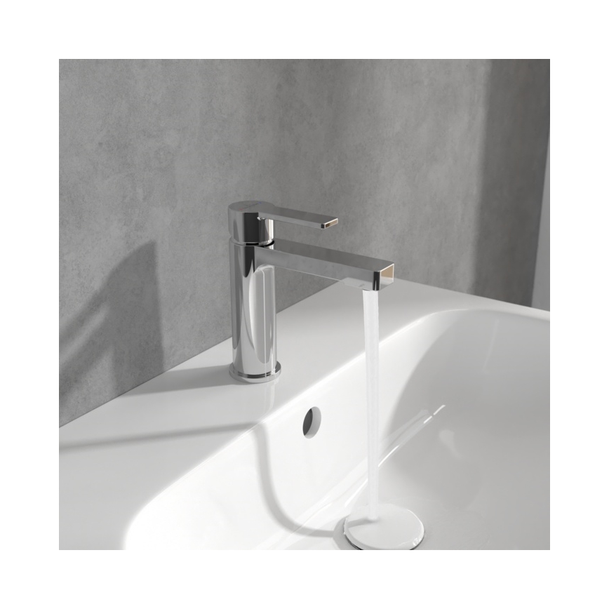 Villeroy & Boch TVW10300400161 - Tvättställsblandare ARCHITECTURA 16,4 cm, blank krom