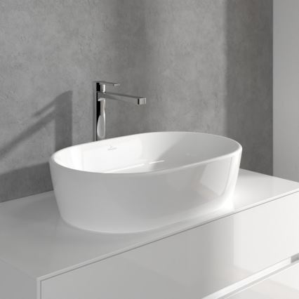 Villeroy & Boch TVW10300500061 - ARCHITECTURA tvättställsblandare med bottenventil, 32,9 cm, blank krom