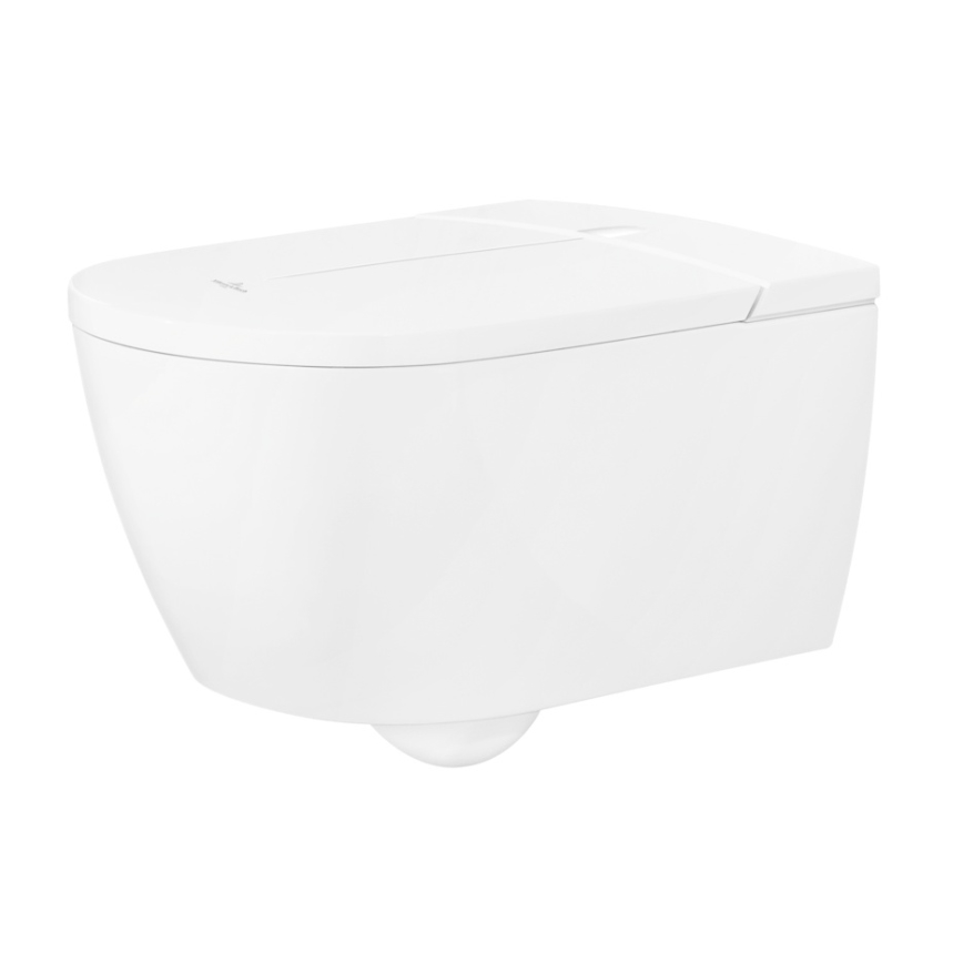 Villeroy & Boch V0E100R1 - Väggmonterad bidé med SoftClose VICLEAN-sits, keramik/vit +fjärrkontroll