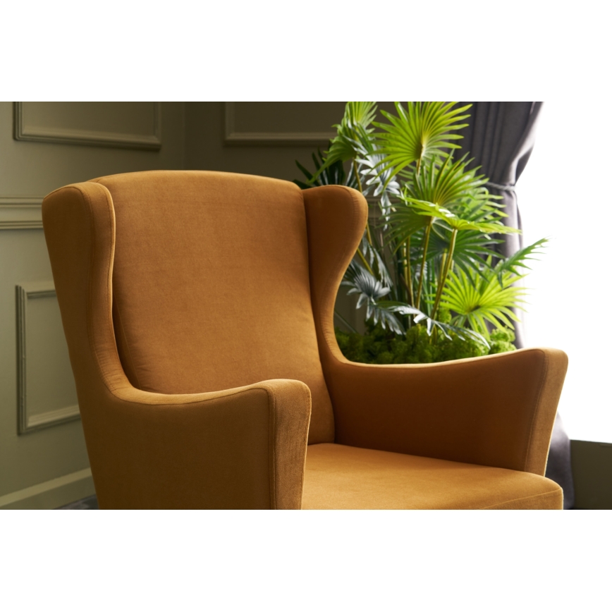 Vingfåtölj NUPI, gul